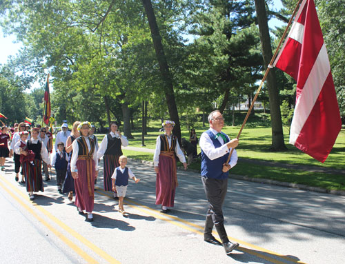 Parade of Flags at 2019 Cleveland One World Day - Estonia, Latvia and Lithuania